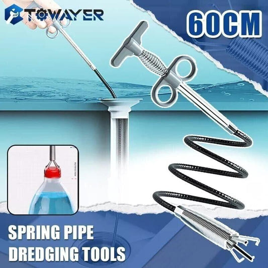 Drain Cleaner Spring Pipe Sticks Clog Remover Sewer Dredging Kitchen Sink Tools