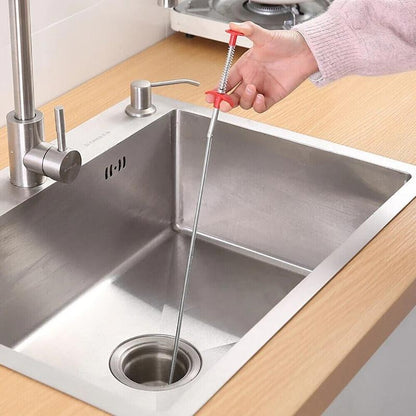 Drain Cleaner Spring Pipe Sticks Clog Remover Sewer Dredging Kitchen Sink Tools