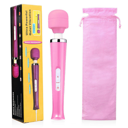 20 Speed Magic Massager Wand Full Body Pain Powerful Waterproof 10 Vibration Mode Massage Vibration UK Plug