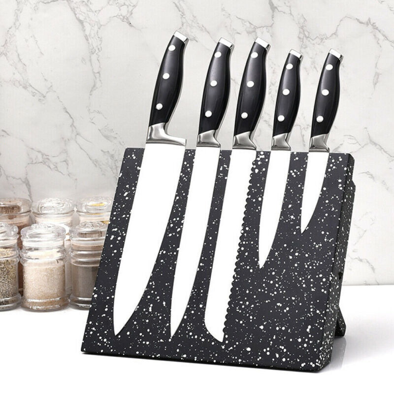 Magnetic Knife Holder Knife Block Rack Kitchen Organisation Cutlery Set Storage