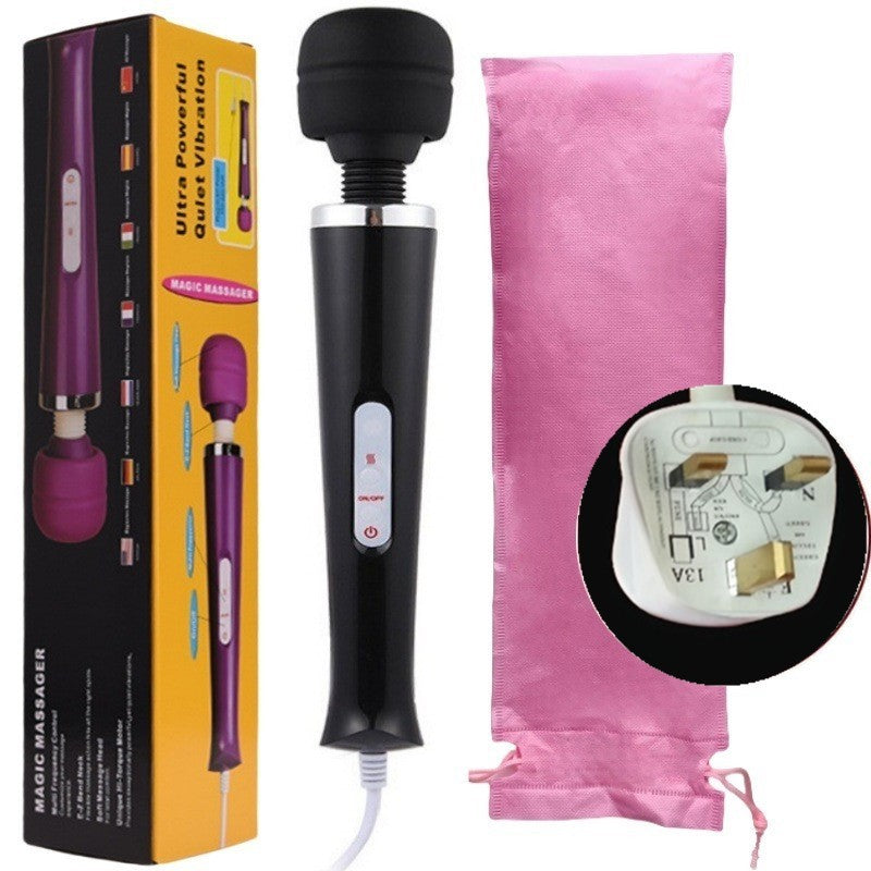 20 Speed Magic Massager Wand Full Body Pain Powerful Waterproof 10 Vibration Mode Massage Vibration UK Plug