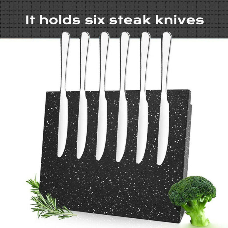 Magnetic Knife Holder Knife Block Rack Kitchen Organisation Cutlery Set Storage